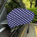 Blue And White USA Star Pattern Print Car Side Mirror Covers