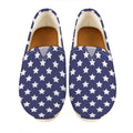Blue And White USA Star Pattern Print Casual Shoes