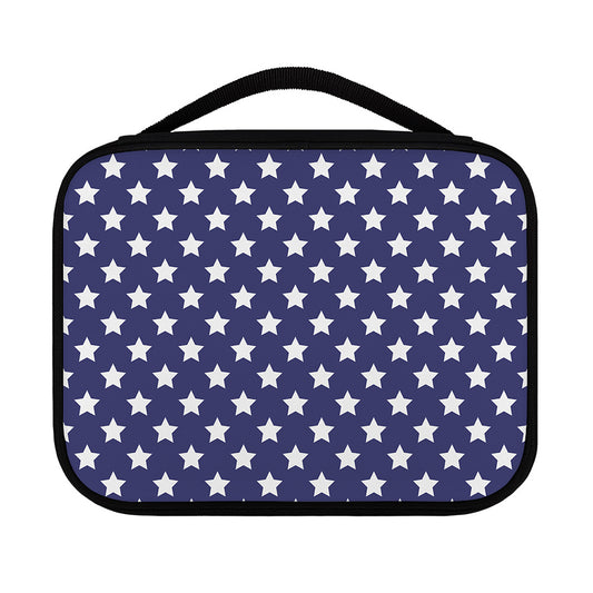 Blue And White USA Star Pattern Print Classic Bible Case