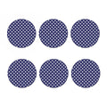 Blue And White USA Star Pattern Print Coaster Set