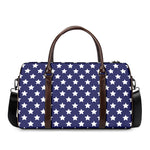 Blue And White USA Star Pattern Print Duffle Bag