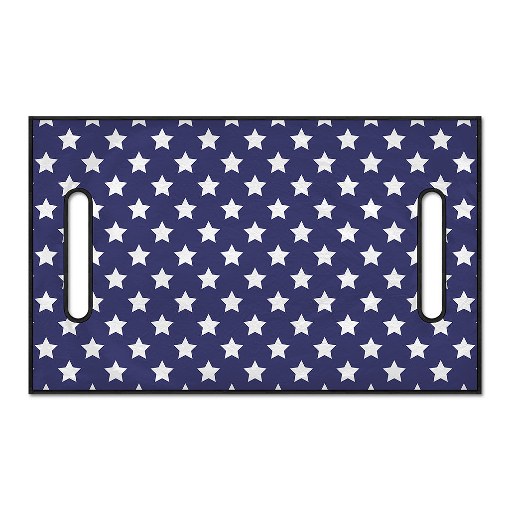 Blue And White USA Star Pattern Print Golf Cart Seat Cover