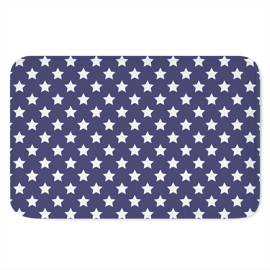 Blue And White USA Star Pattern Print Indoor Door Mat