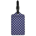 Blue And White USA Star Pattern Print Luggage Tag