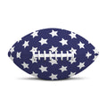 Blue And White USA Star Pattern Print Rugby Ball