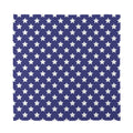 Blue And White USA Star Pattern Print Silk Bandana