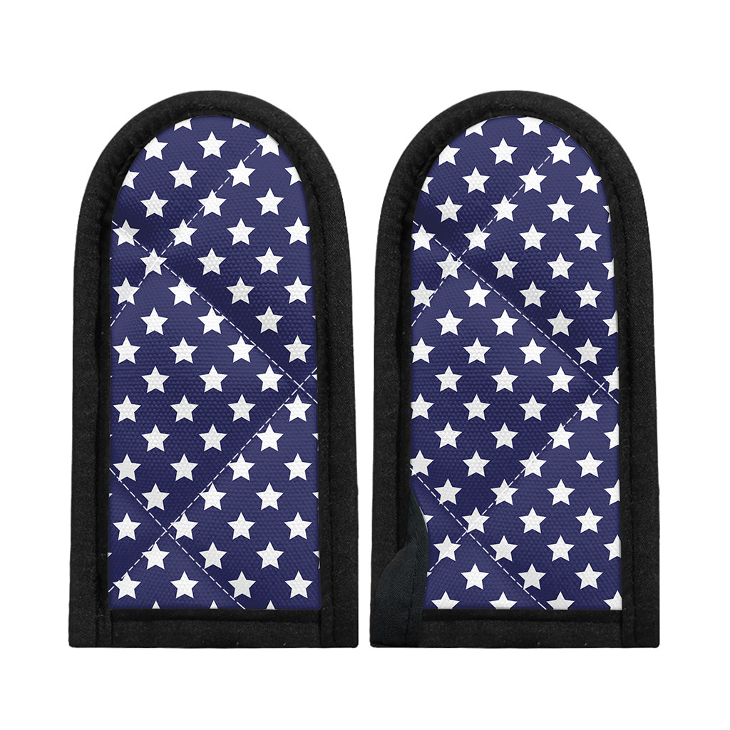 Blue And White USA Star Pattern Print Skillet Handle Cover