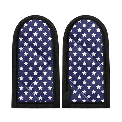 Blue And White USA Star Pattern Print Skillet Handle Cover