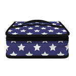 Blue And White USA Star Pattern Print Small Lunch Bag