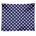 Blue And White USA Star Pattern Print Tapestry