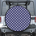 Blue And White USA Star Pattern Print Tire Cover