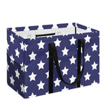 Blue And White USA Star Pattern Print Utility Tote Bag