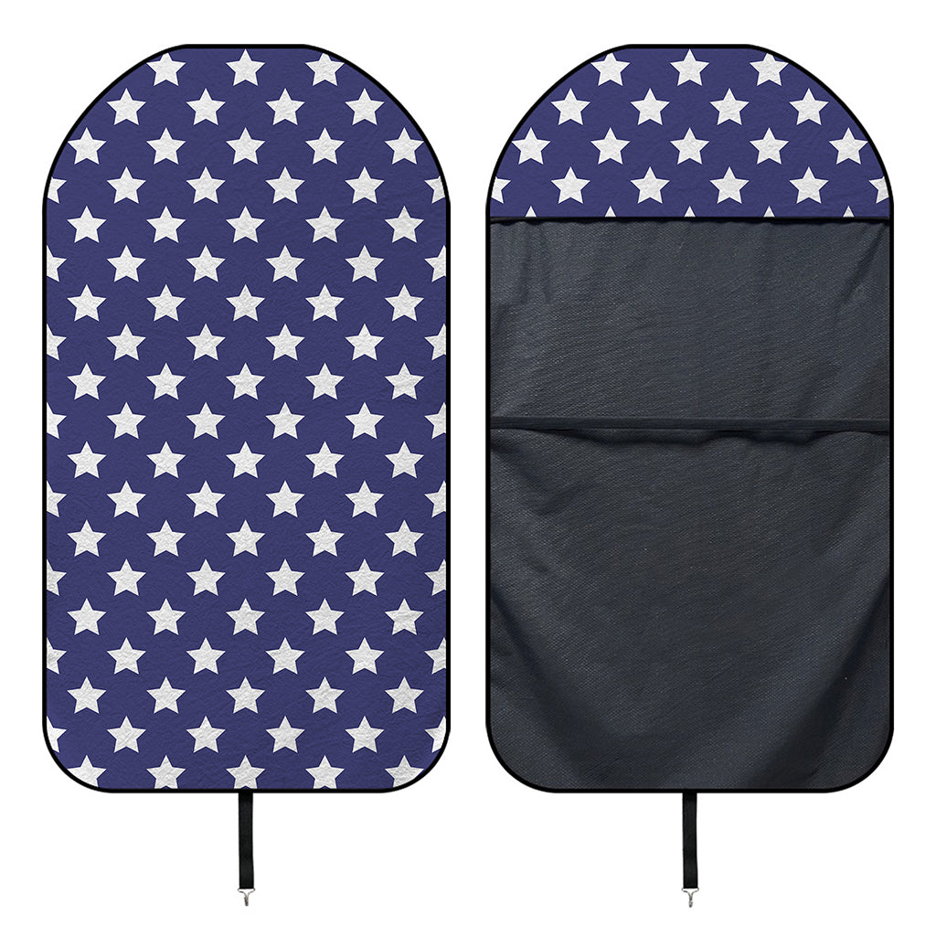 Blue And White USA Star Pattern Print Waterproof Car Seat Cover