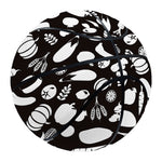 Blue And White Vegan Pattern Print Basketball