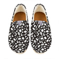 Blue And White Vegan Pattern Print Casual Shoes