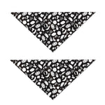 Blue And White Vegan Pattern Print Dog Bandana