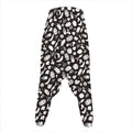 Blue And White Vegan Pattern Print Hammer Pants