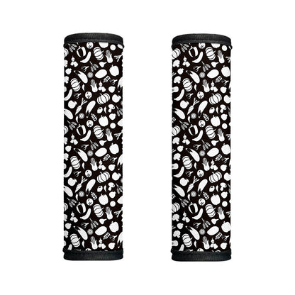 Blue And White Vegan Pattern Print Handle Covers