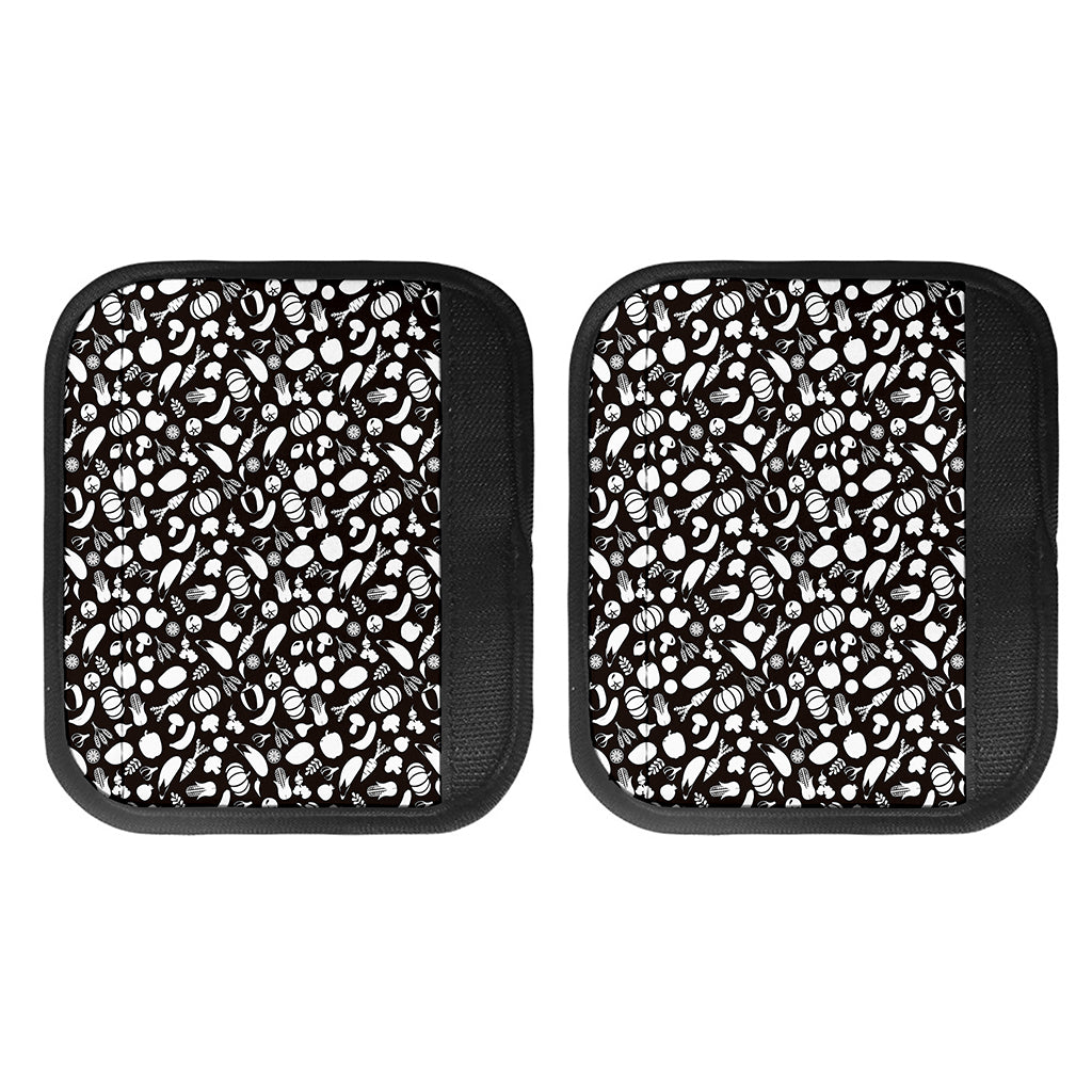 Blue And White Vegan Pattern Print Handle Covers