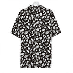 Blue And White Vegan Pattern Print Hawaiian Shirt