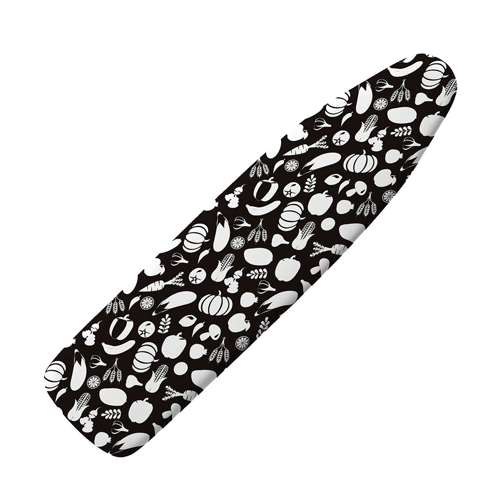 Blue And White Vegan Pattern Print Ironing Board Cover