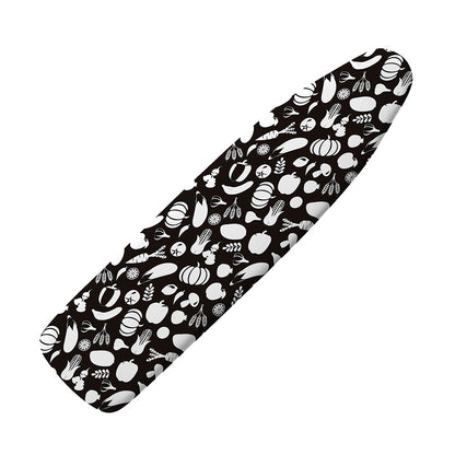 Blue And White Vegan Pattern Print Ironing Board Cover