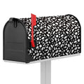 Blue And White Vegan Pattern Print Mailbox Cover