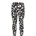 Blue And White Vegan Pattern Print Men's Leggings