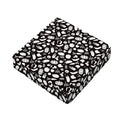 Blue And White Vegan Pattern Print Outdoor Seat Cushion Cover