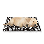 Blue And White Vegan Pattern Print Pet Cooling Mat Cover