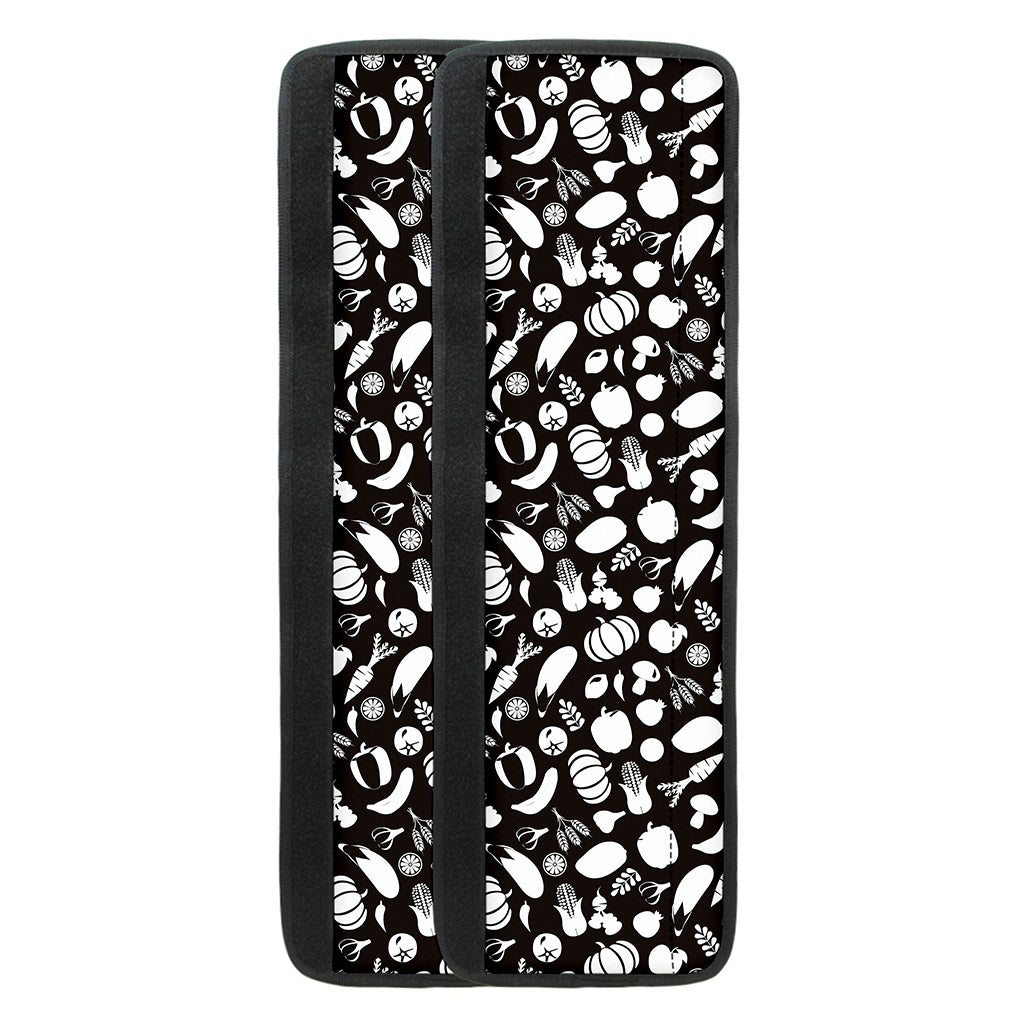Blue And White Vegan Pattern Print Refrigerator Handle Covers