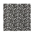 Blue And White Vegan Pattern Print Silk Bandana