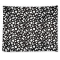 Blue And White Vegan Pattern Print Tapestry