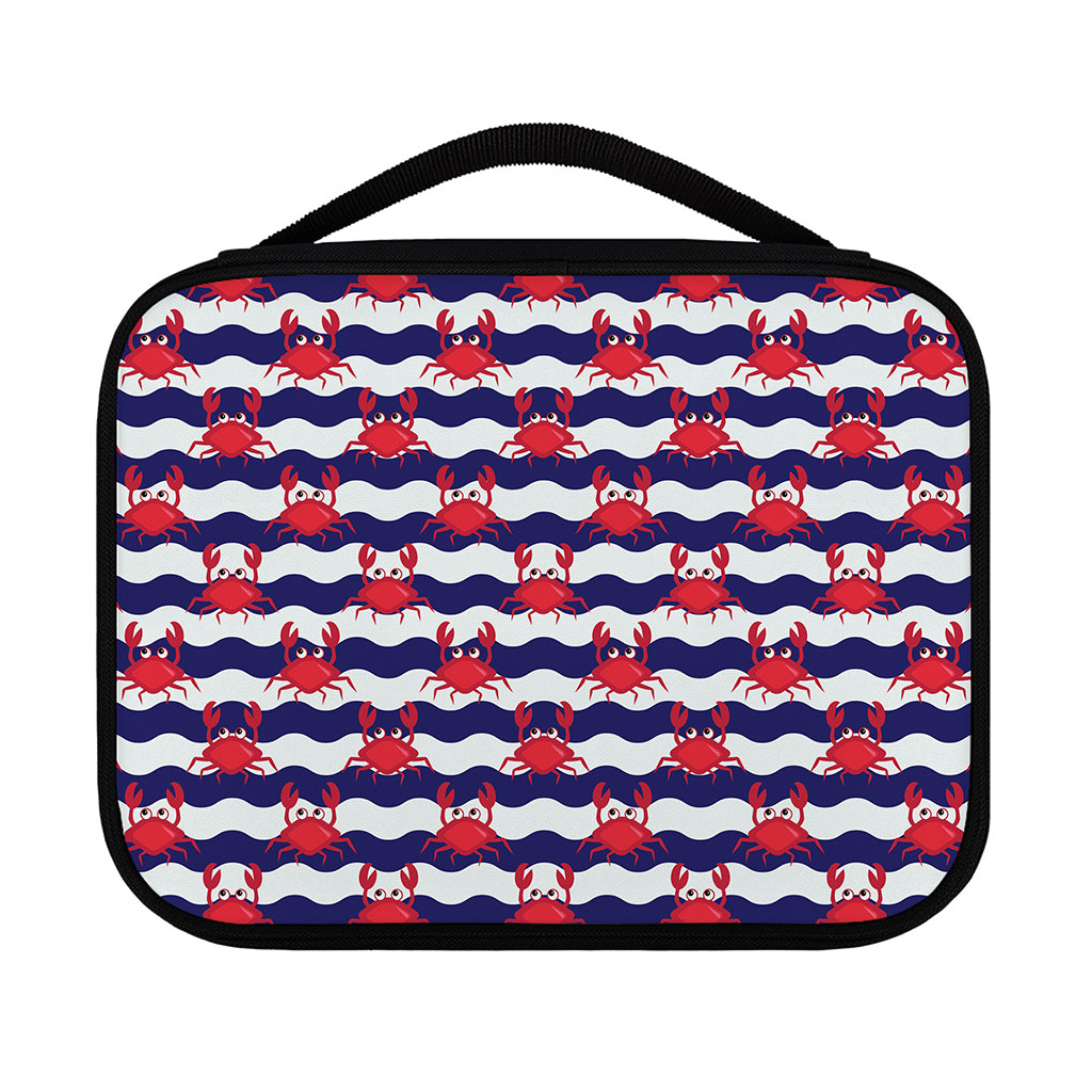 Blue And White Wave Crab Pattern Print Classic Bible Case