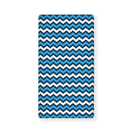 Blue And White Zigzag Pattern Print Baby Crib Sheet