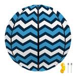 Blue And White Zigzag Pattern Print Basketball