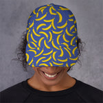 Blue And Yellow Banana Pattern Print Baseball Cap