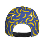 Blue And Yellow Banana Pattern Print Baseball Cap