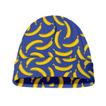 Blue And Yellow Banana Pattern Print Beanie