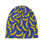 Blue And Yellow Banana Pattern Print Beanie