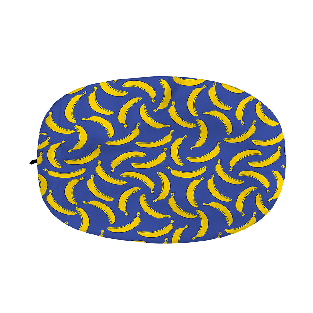 Blue And Yellow Banana Pattern Print Car Side Mirror Covers