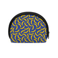 Blue And Yellow Banana Pattern Print Coin Purse