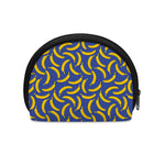 Blue And Yellow Banana Pattern Print Coin Purse