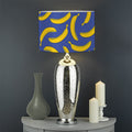 Blue And Yellow Banana Pattern Print Drum Lamp Shade