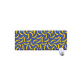 Blue And Yellow Banana Pattern Print Extended Mouse Pad