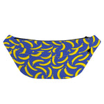 Blue And Yellow Banana Pattern Print Fanny Pack