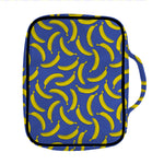 Blue And Yellow Banana Pattern Print Front Pocket Bible Bag