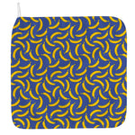 Blue And Yellow Banana Pattern Print Hand Towel
