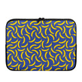 Blue And Yellow Banana Pattern Print Laptop Sleeve