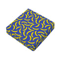 Blue And Yellow Banana Pattern Print Outdoor Seat Cushion Cover